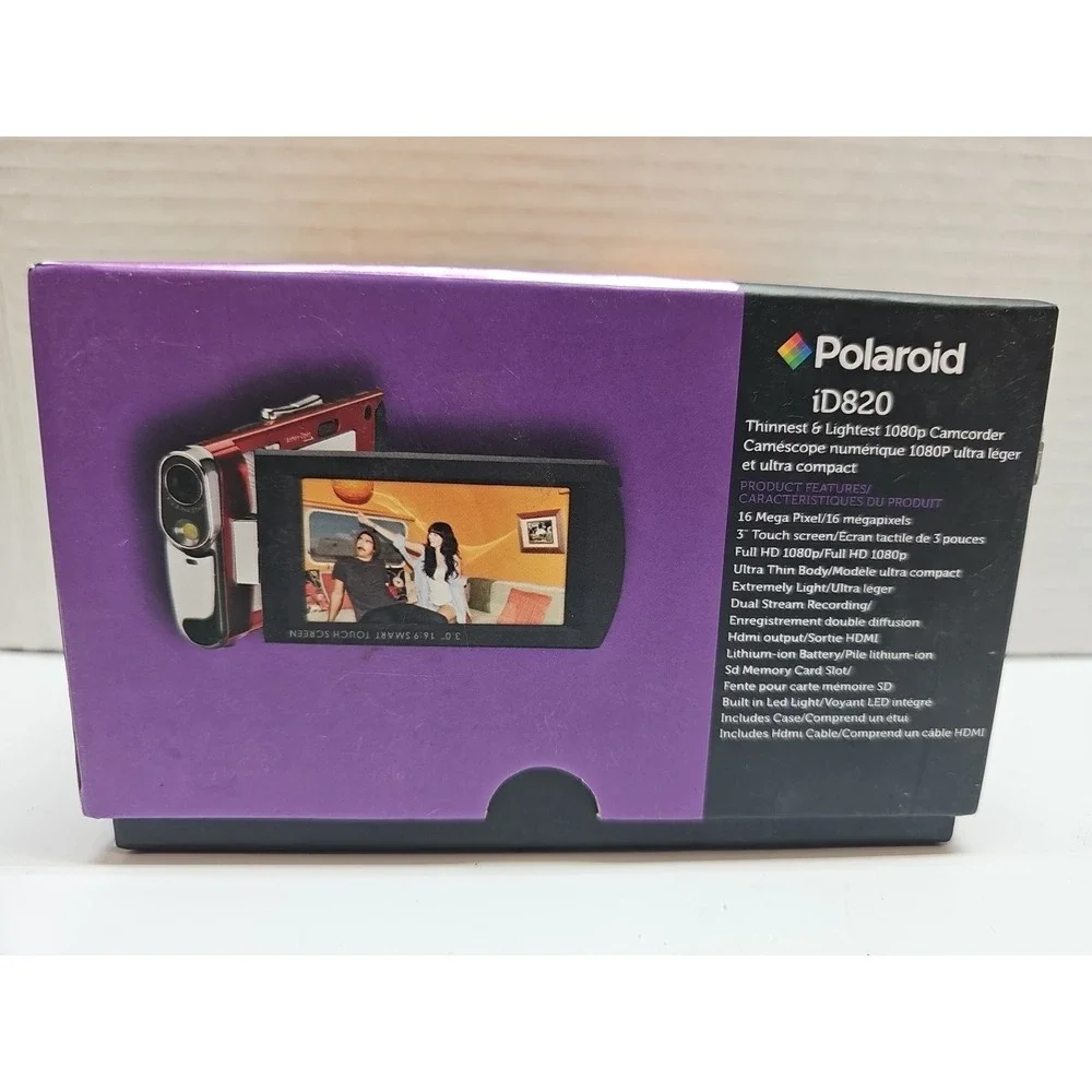 Polaroid ID820-Red-OD-2 Ultra Thin Digital Video Recorder